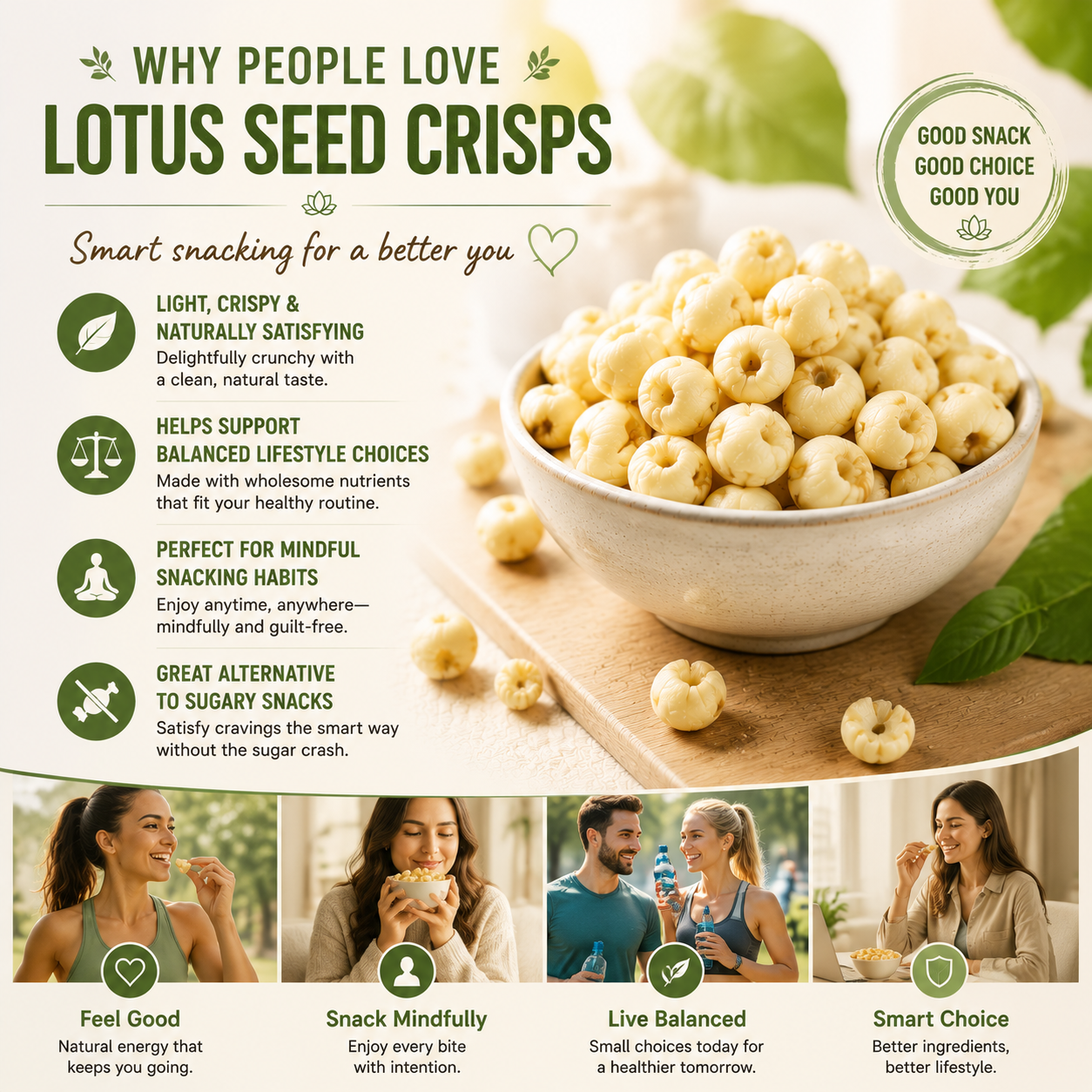πΏβ¨ Premium Peeled Lotus Seeds β Science-Inspired Smart Snacking for Healthy Blood Sugar & Everyday Wellness ππ°-DG1