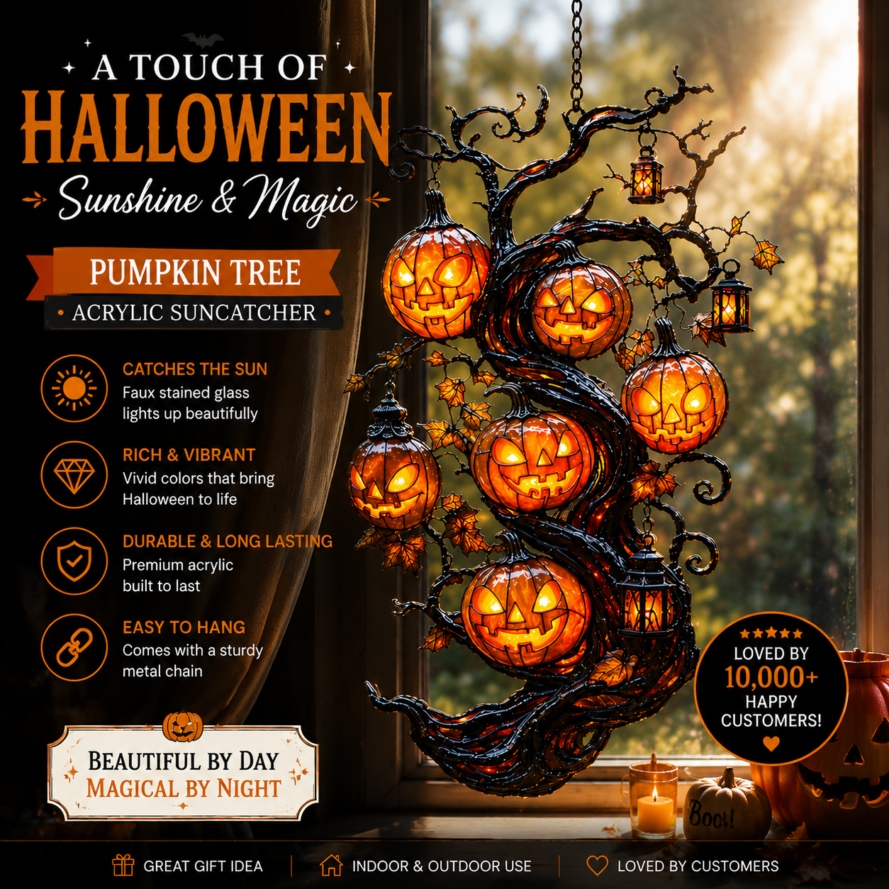 🎃✨ Pumpkin Tree Halloween Lantern – Light Up Your Spooky Season-CJY