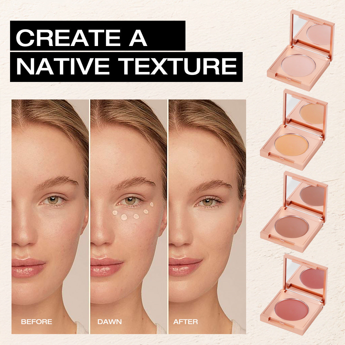 ✨ Long-Lasting Waterproof Concealer 🎨 High Coverage Cream to Hide Dark Circles, Acne Scars, Freckles & Redness | Natural, Skin-Like Finish, Suitable for All Skin Types + FREE Makeup Brush Included! 🧴-ZYY