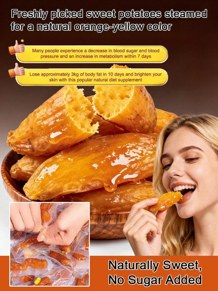 ๐ฑ๐ Triple Craft Skin-On Dried Sweet Potato | Powerful Dietary Fiber Internal Scavenger ๐งน Assists Weight Management โ๏ธ Helps Reduce Serum Cholesterol, Handmade No Additives Soft Glutinous Wellness Snack ๐ฏ Natural Fruit Sweetness-ZYY