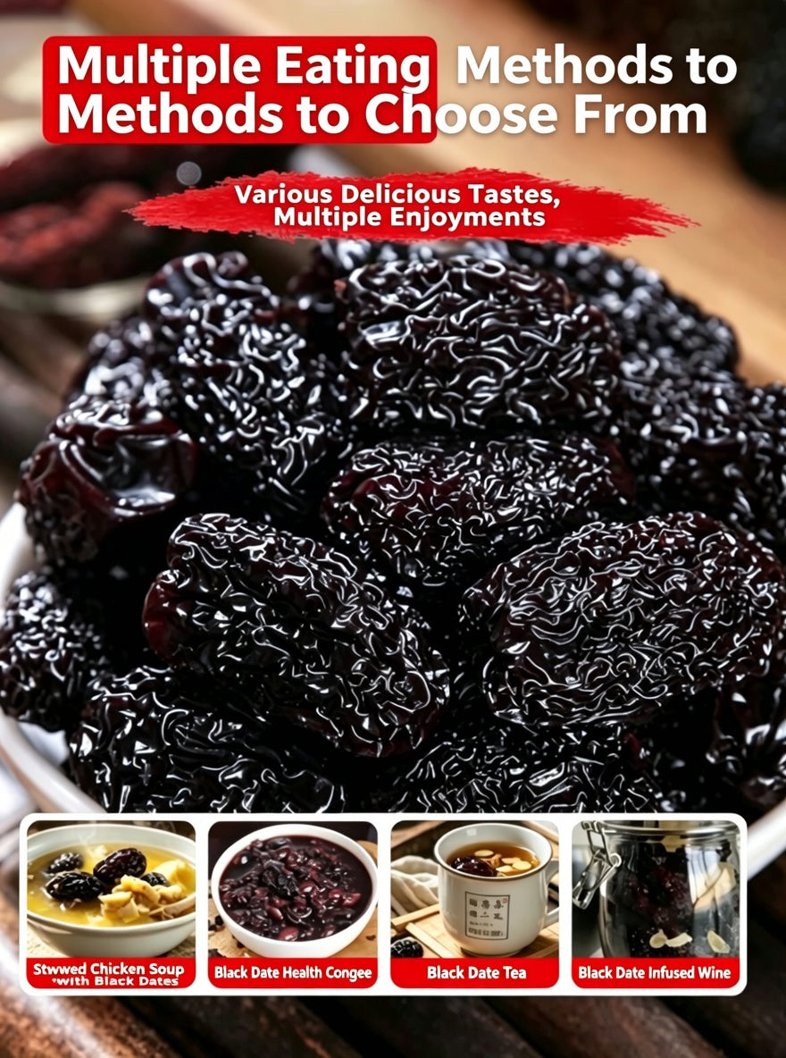 🎖️ Purple Crystal Black Dates,🖤More Energy More Confidence More LifeDaily Wellness Support For Men-K3