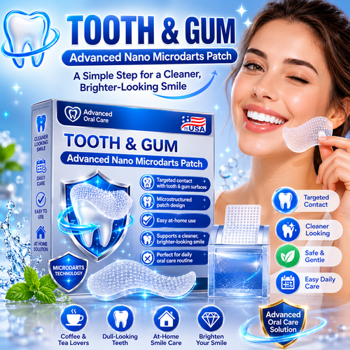 🦷✨ Tooth & Gum Advanced Nano Microdarts Patch Advanced Oral Care Patch for a Brighter, Cleaner-Looking Smile-YQ
