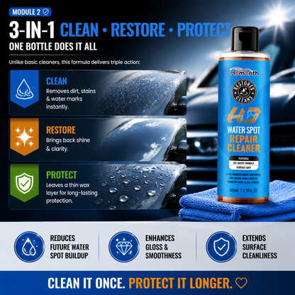 🚗💧 Water Spot Repair Cleaner – Heavy Duty Car & Home Surface Restorer ✨ | Removes Water Stains, Mineral Deposits & Oxidation | Shine & Protect Formula 🛡️-DG1