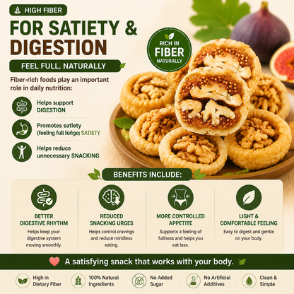 🌿🍯 Fig Stuffed with Walnut – Metabolism & Weight Management Support Superfood Snack 🌰✨-DG1
