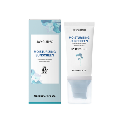 🌊 JAYSING Moisturizing Sunscreen SPF50+ PA++++ - ☀️ Lightweight Broad-Spectrum UV Protection with Hyaluronic Acid & Centella Asiatica-DG1