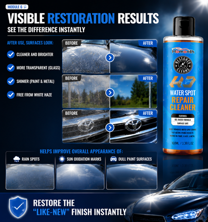🚗💧 Water Spot Repair Cleaner – Heavy Duty Car & Home Surface Restorer ✨ | Removes Water Stains, Mineral Deposits & Oxidation | Shine & Protect Formula 🛡️-DG1