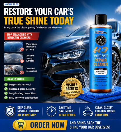 🚗💧 Water Spot Repair Cleaner – Heavy Duty Car & Home Surface Restorer ✨ | Removes Water Stains, Mineral Deposits & Oxidation | Shine & Protect Formula 🛡️-DG1