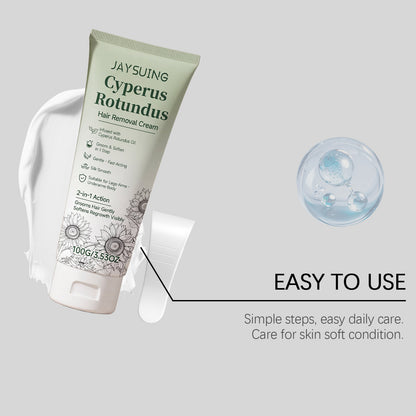🌿✨ Cyperus Oil Hair Removal Cream – Smooth & Silky Skin in Minutes🍃 Painless, Gentle, and Effective Hair Removal-ZZ