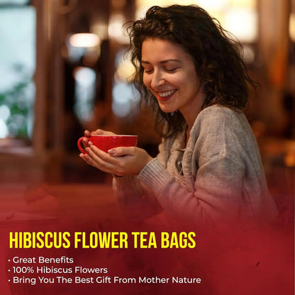 🌺✨ Premium Hibiscus Sabdariffa Herbal Tea 🍵❤️ – Boost Blood Health & Promote Circulation Naturally 🌿💖 🌸 Supports Heart & Vessel Wellness | 💧 Energizing Daily Ritual for Men & Women 🏃‍♀️💪-ZZ