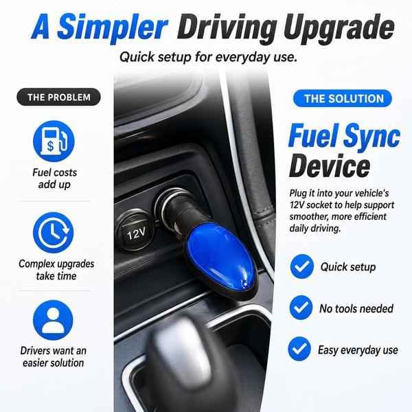 🚗 2026 New Upgrade FuelShark Fuel Sync Device – Automotive Gas Saver for Cars & Trucks, Spill Saver-DG1