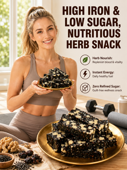 🌿✨ Black Sesame Nutrition Cake | High Protein 💪 High Fiber 🌾 Low Sugar ⚡ Natural Energy Superfood Snack 🥜 | 100% Natural Formula-DG1