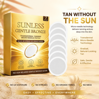 🌞 Sunless Gentle Bronze Micro-Needle Patch – Effortless Radiant Tan Anywhere! ✨-CJY