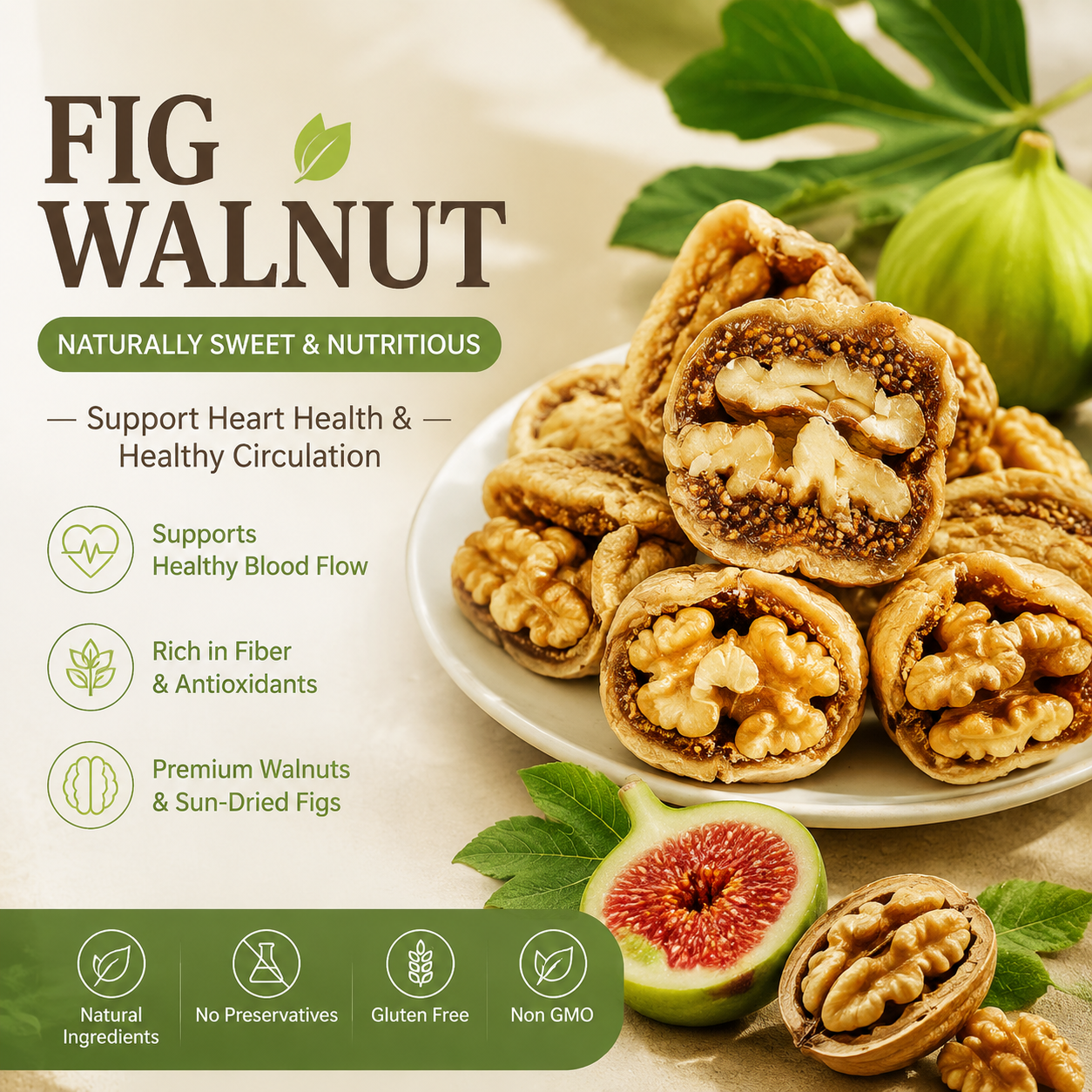 🥜🍯 SUGAR-FREE FIG STUFFED WALNUTS-CJY