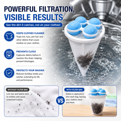 🌊✨ Hot Sale! 🧺 Floating Lint Mesh Bag 🐾💦 – Keep Your Washer & Dryer Clean, Catch Lint & Hair Effortlessly 🌀♻️ Safe for All Fabrics | Eco-Friendly & Reusable | Perfect for Laundry Day! 🧼💖-ZZ