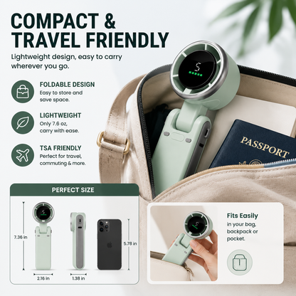 🌬️ Portable Handheld Turbo Fan 5-Speed ❄️-CJY