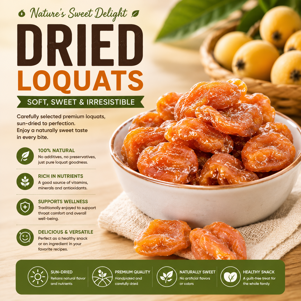 🥭 Premium Natural Loquat Snack-CJY