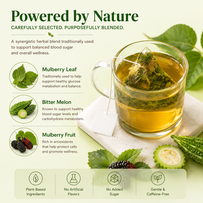 🌿🍵 Mulberry Leaf &amp; Double Gourd Wellness Tea-CJY