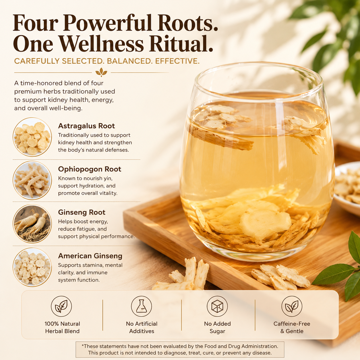 🌟🍵 Ginseng Four Treasures Tea – Revitalize Your Body & Mind-CJY