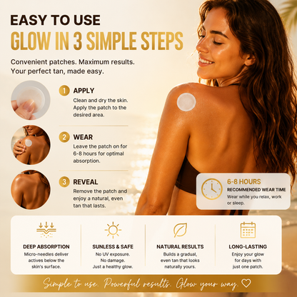 🌞 Sunless Gentle Bronze Micro-Needle Patch – Effortless Radiant Tan Anywhere! ✨-CJY