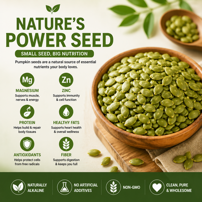 🎃🌿 Pumpkin Seeds – Natural Alkaline Superfood Snack 💪✨-ZZ