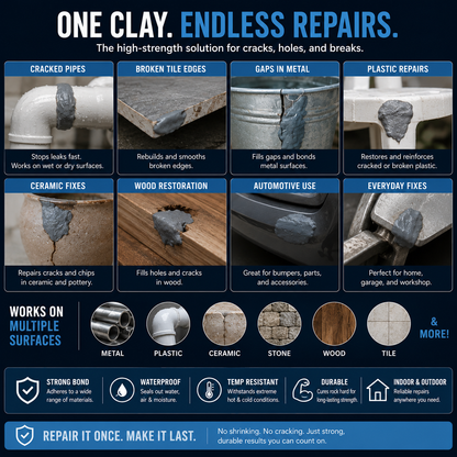 🔧 High-Strength Multi-Purpose Repair Clay – Durable, Waterproof, & Easy to Use 🛠️-CJY