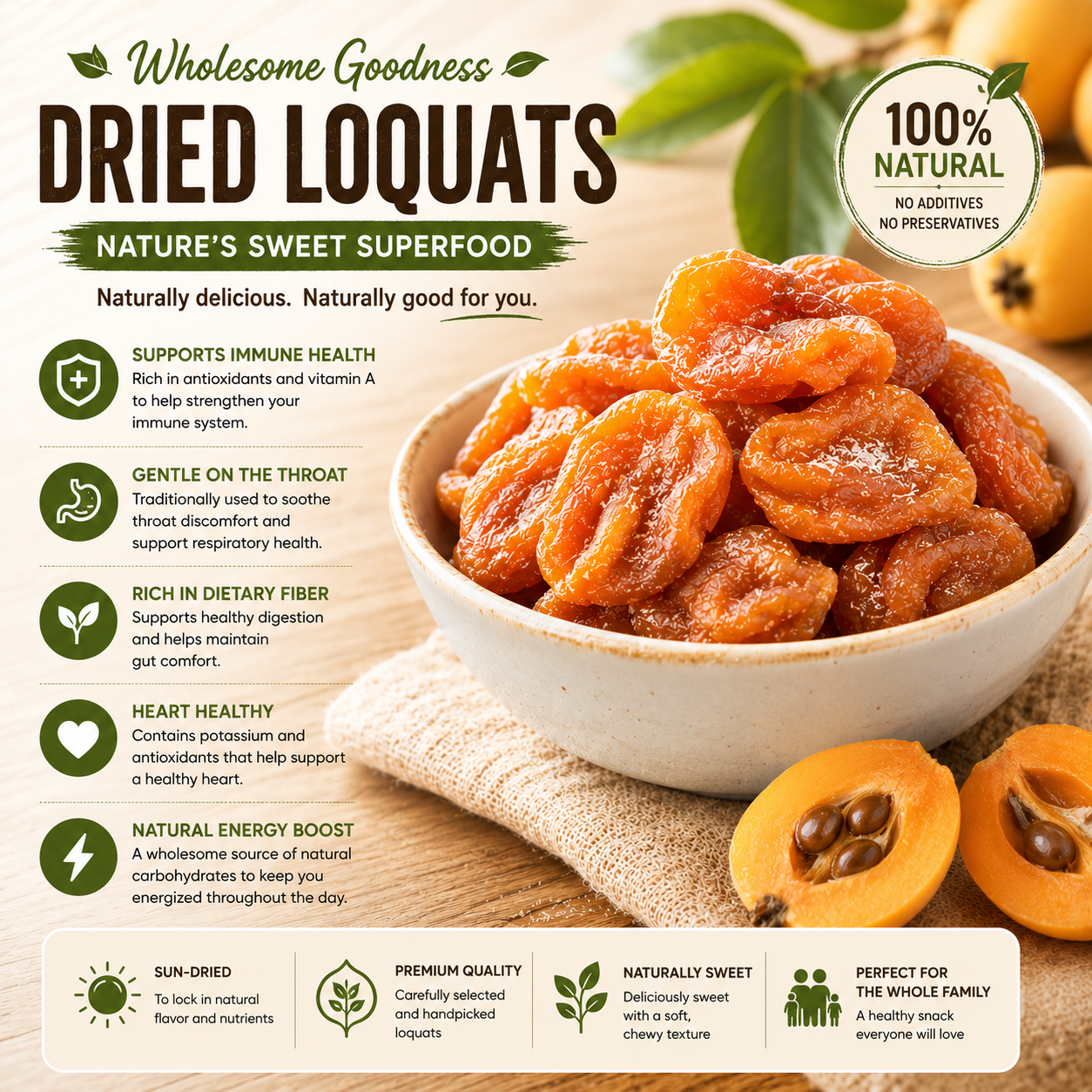 🥭 Premium Natural Loquat Snack-CJY