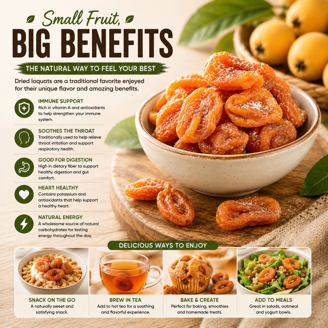 🥭 Premium Natural Loquat Snack-CJY