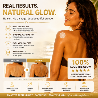 🌞 Sunless Gentle Bronze Micro-Needle Patch – Effortless Radiant Tan Anywhere! ✨-CJY