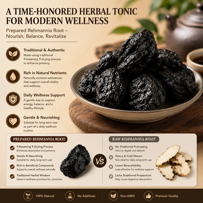🌿⚫ Prepared Rehmannia Root Tonic-CJY