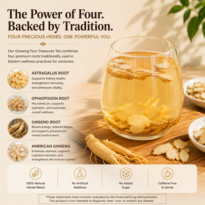 🌟🍵 Ginseng Four Treasures Tea – Revitalize Your Body & Mind-CJY