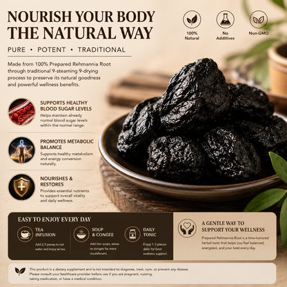 🌿⚫ Prepared Rehmannia Root Tonic-CJY