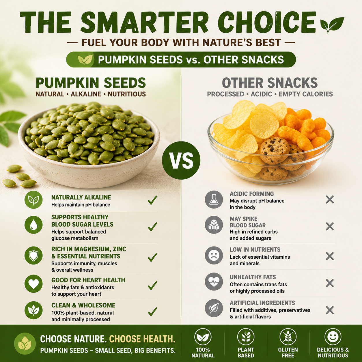 🎃🌿 Pumpkin Seeds – Natural Alkaline Superfood Snack 💪✨-ZZ