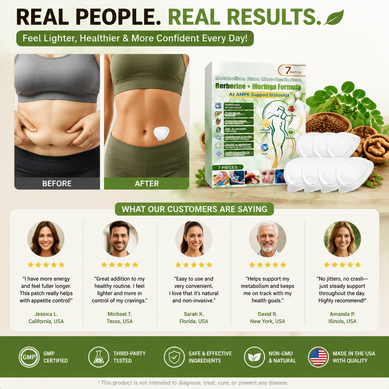 🌿💊 AMPK Nano Microneedle Weight Management Patch ✨-CJY