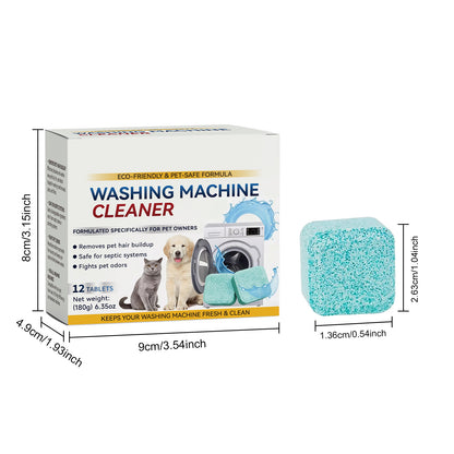 ✨ Washing Machine Cleaner Tablets – Deep Cleaning & Odor Removal for Pet Owners 💡 Removes Pet Hair, Eliminates Odors & Maintains Fresh Machine Hygiene-DG1