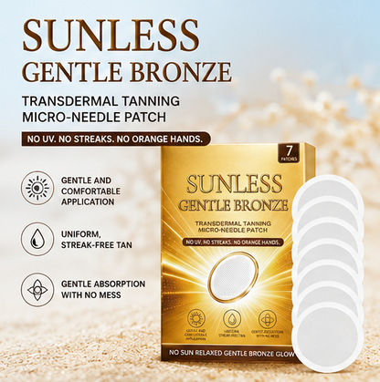 ☀️ SUNLESS GENTLE BRONZE™ Micro-Needle Tanning Patch - 🌟Achieve A Natural Bronzed Glow Without UV Exposure, Messy Lotions Or Orange Streaks-DG1