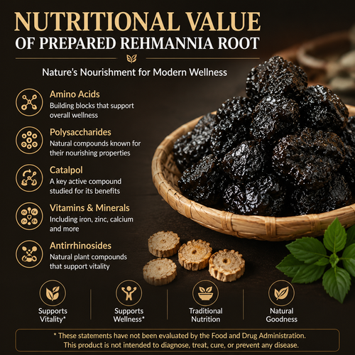 🫒🌋 9X Prepared Rehmannia Root | Blood Sugar Support & Metabolic Balance Herbal Tonic -🥦DG
