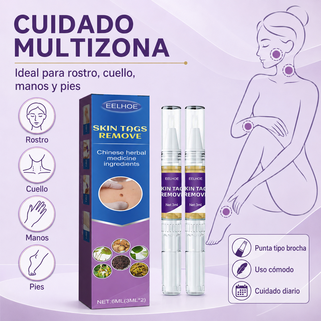 EELHOE Lápiz de Cuidado Cutáneo ✨ Repara visiblemente las marcas de la piel al 100% -WZH