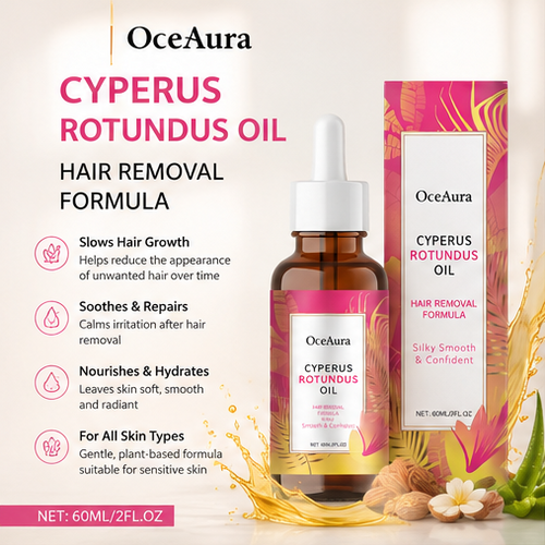 🌟OceAura Cyperus Rotundus Hair Removal Care Oil-🌿 Slow The Look Of Hair Regrowth • Soothe Post-Hair Removal Irritation • Hydrate & Nourish Skin For Lasting Smoothness-DG1