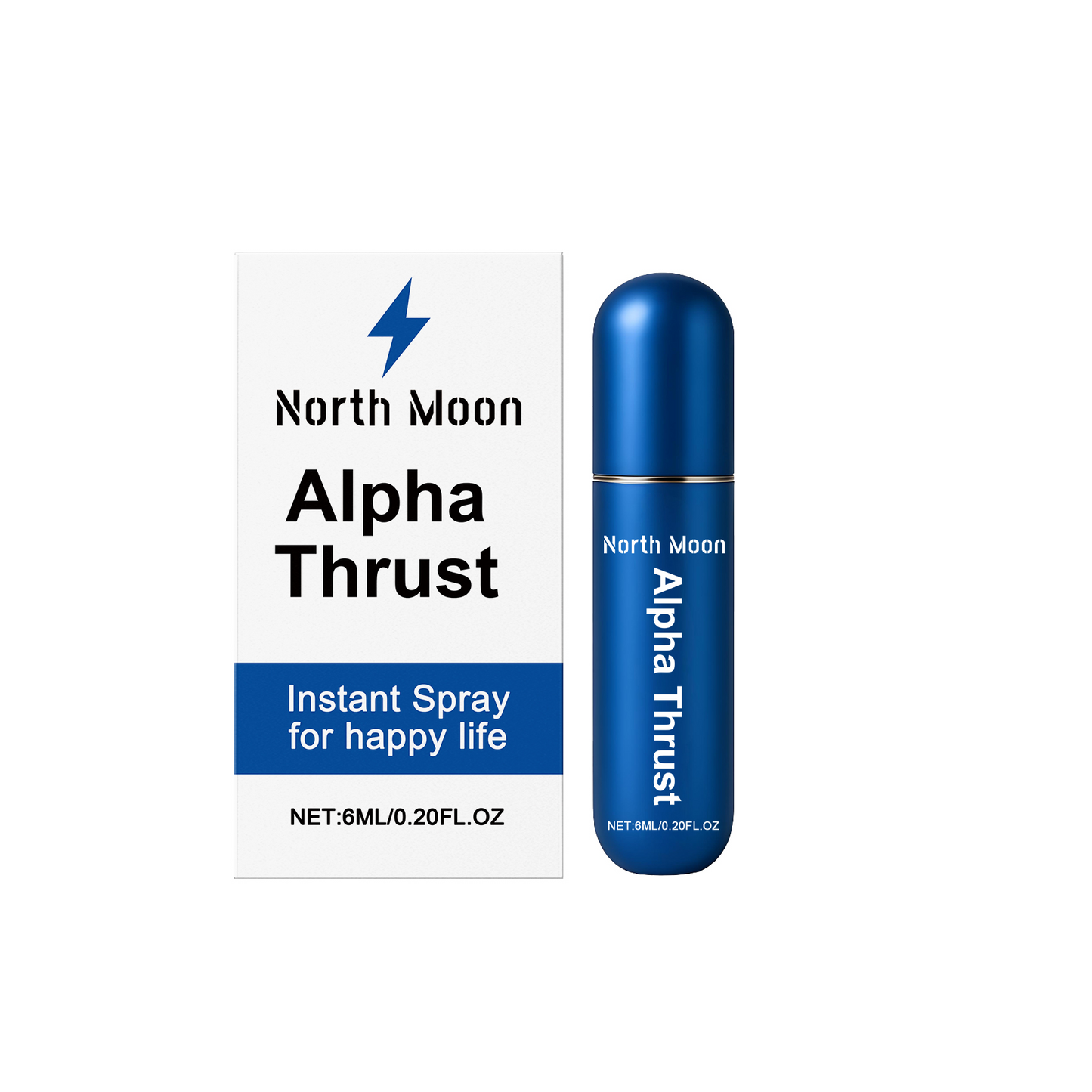 ⚡ North Moon Alpha Thrust Delay Spray for Men – Discreet Intimate Care Spray for Longer-Lasting Confidence, Better Control & Adult Couple Moments, 6ml-WZH