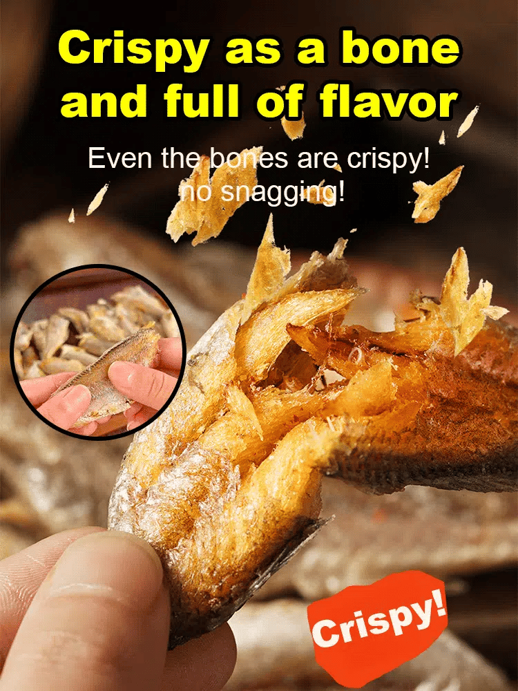 🚫 Skip Junk Snacks! 🐠 Crispy Yellow Croaker Chips | High Protein Filling Snack, DHA & DPA Omega3 Support Brain, Vessel & Joint Health, Non-Greasy Seafood Treat-ZYY