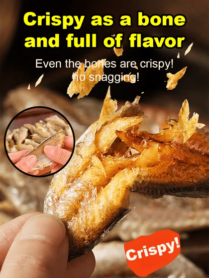 🚫 Skip Junk Snacks! 🐠 Crispy Yellow Croaker Chips | High Protein Filling Snack, DHA & DPA Omega3 Support Brain, Vessel & Joint Health, Non-Greasy Seafood Treat-ZYY