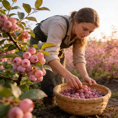🍓✨ Premium Pink Blueberry Seeds 🌸💖 Rare Sweet Exotic Fruit You Can Grow at Home 🌿🌈-ZZ