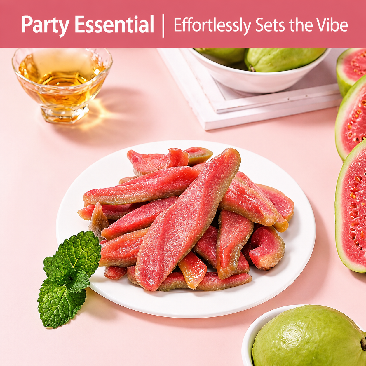 🌿✨ Say Goodbye to High-Calorie Guilt 🔥 | Fiber-Rich Red Guava Slices for Sweet Cravings 🍓🌿 - DG