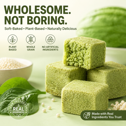 🥒✨ Whole Grain Bitter Gourd Immortal Leaf Cube | Natural Detox Snack, Balances Blood Glucose, Improves Gut Metabolism for Gentle Weight Management-DG1