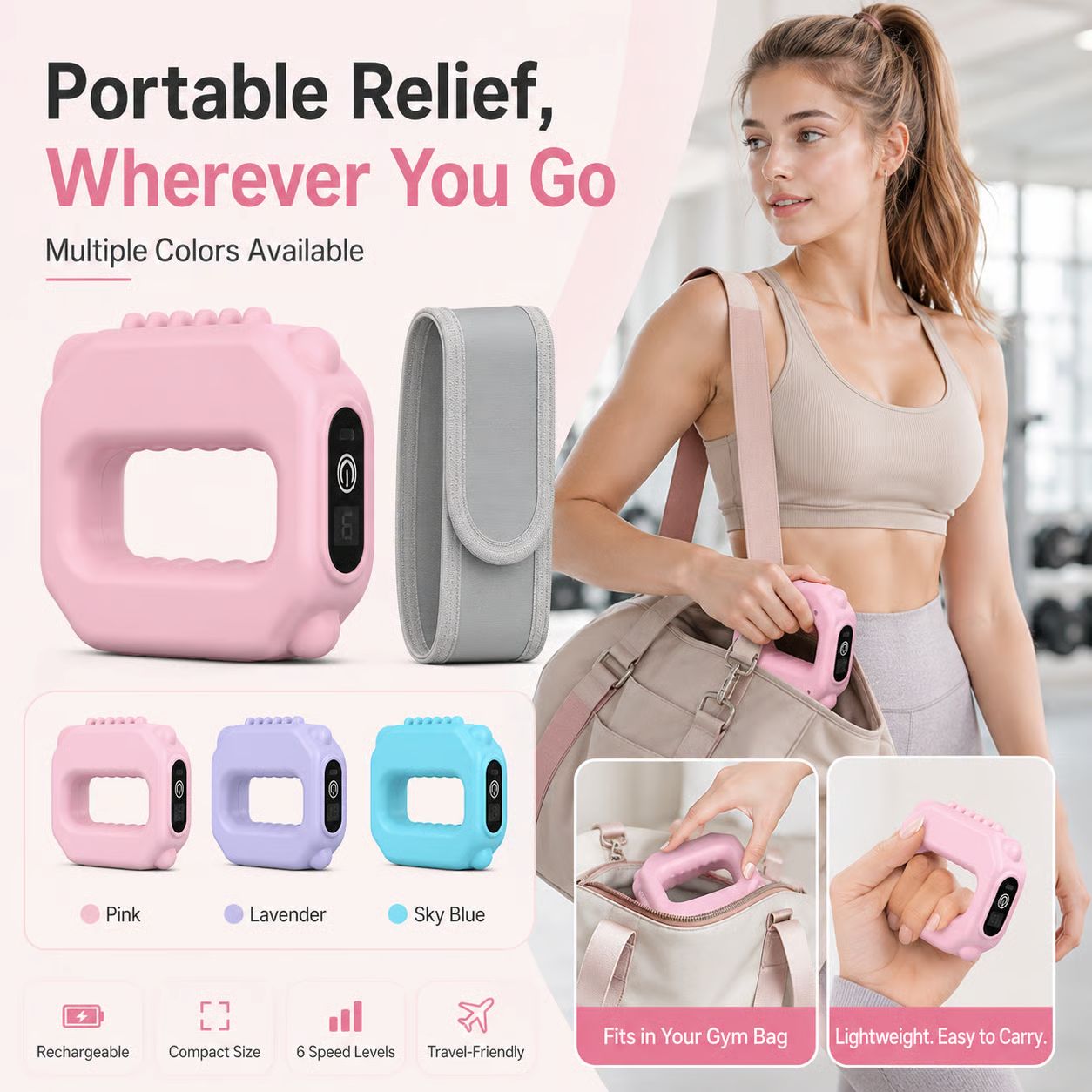 🏋️‍♀️ Mini Fascia Ring Massager –✨ Hands-Free Wearable Massage Ring for Waist, Back, Legs & Full Body Recovery-DG1