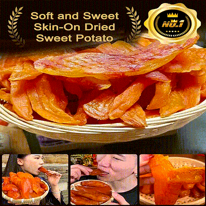 Soft & Sweet Skin-On Dried Sweet Potato for Blood Sugar Support, Slimming & Healthy Weight Management-WZH
