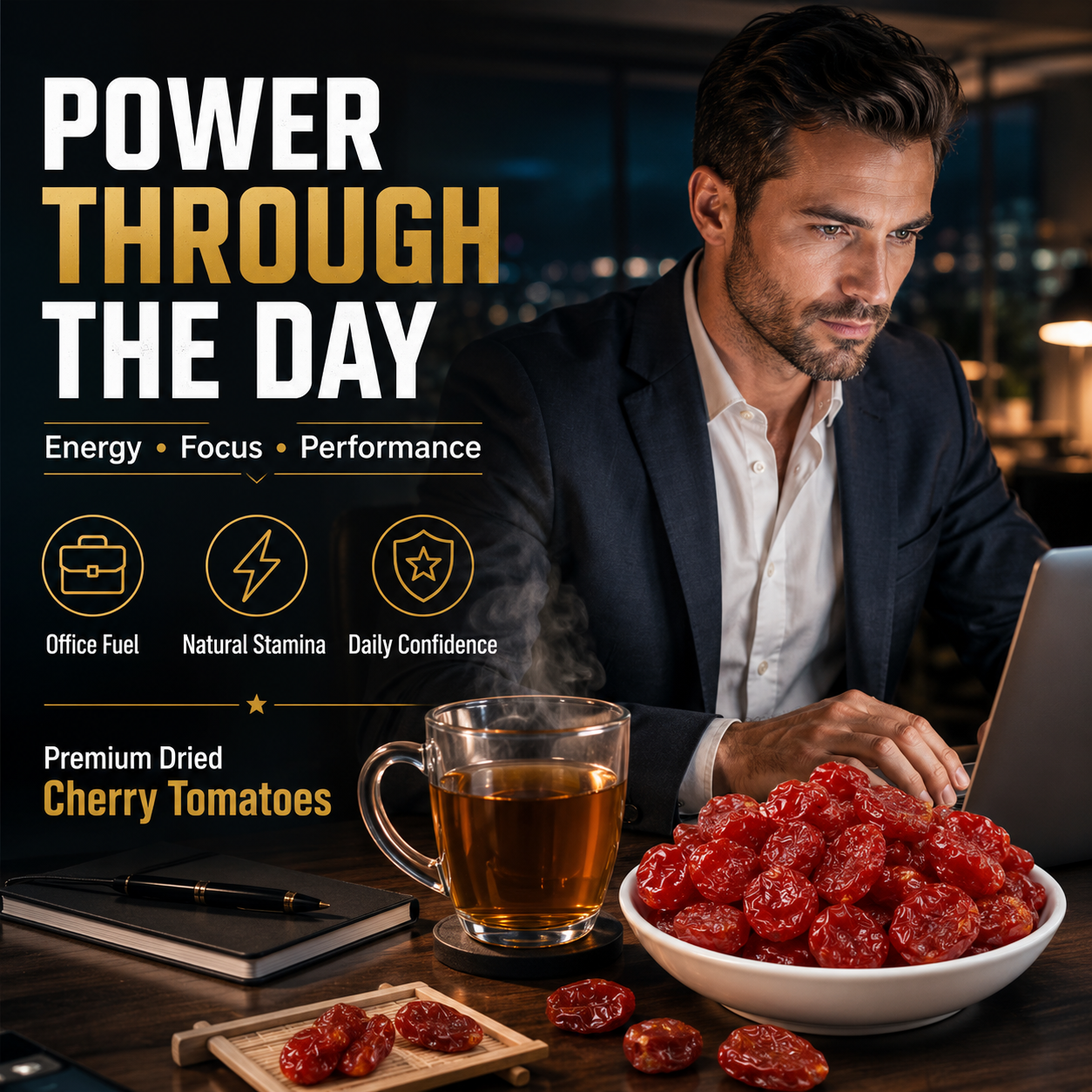 🌟 Australian Premium Dried Cherry Tomatoes - ⚡ Daily Men’s Energy, 🛡️ Endurance & 🔥 Testicular Recovery Support-WZH
