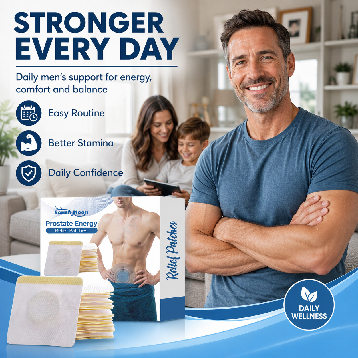 Men’s Vitality Support Patch – Advanced Support for Men’s Energy, Endurance & Performance-WZH