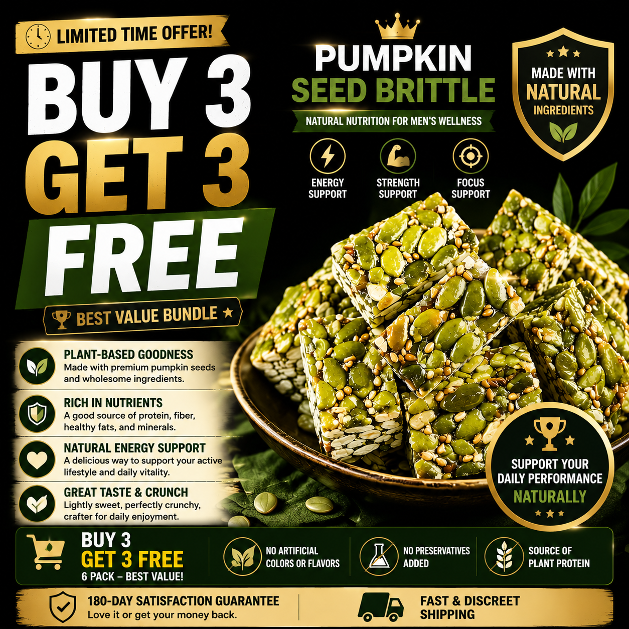 Buy 3 Get 3 Free-🏆Extends by 60 mins (6 cm growth)