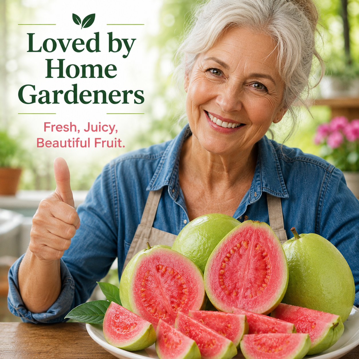 Premium Red Guava Seeds for Home Gardens, Balconies, Patios & Backyard Planting-WZH